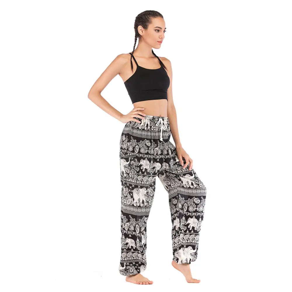 Women’s High-Waist Floral Bloomers – Loose, Lightweight & Boho