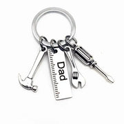 Stainless Steel Dad Keychain Gift with Tool Charms