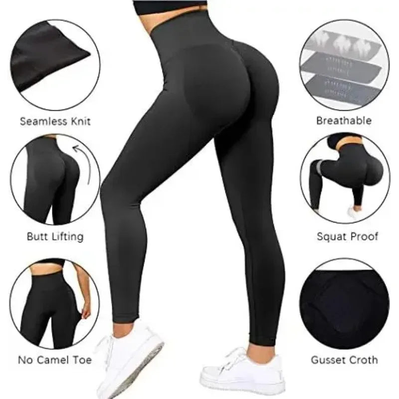 Seamless Knit High-Waist Sport Leggings | OWNLUXE