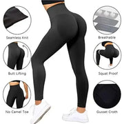 Women's High Waist Seamless Leggings (Pink) | OWNLUXE