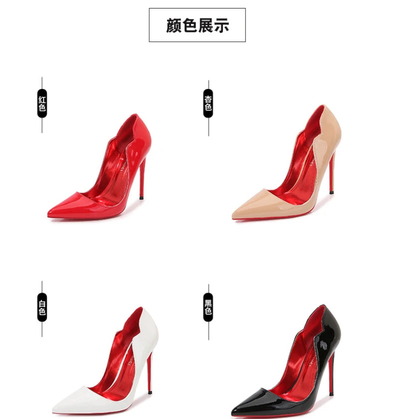 Women’s Black Pointed Toe Stiletto High Heels