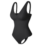 Load image into Gallery viewer, Deep V Shapewear Bodysuit with Built‑In Bra &amp; Thong
