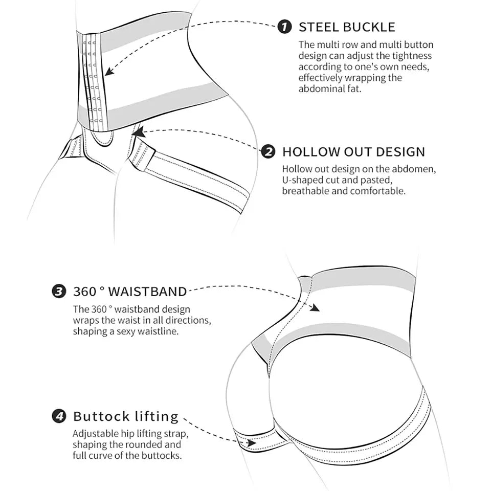 2-in-1 Butt Lifting & Tummy Control High-Waist Shaper | OWNLUXE