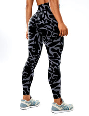 Seamless High-waisted Nude Felling Printed Pants Women's | OWNLUXE