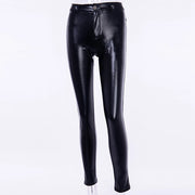 Faux Leather Butt-Lifting High-Waist Running Leggings | OWNLUXE