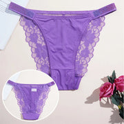3-Piece Floral Lace Brief Set with Belt Detail | OWNLUXE