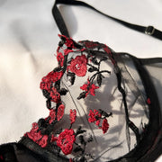 Push-Up Embroidered Lingerie Set | OWNLUXE
