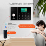Load image into Gallery viewer, PGST Smart Life Alarm System for Home WIFI GSM Security Alarm Host with Door and Motion Sensor Tuya Smart App control work Alexa
