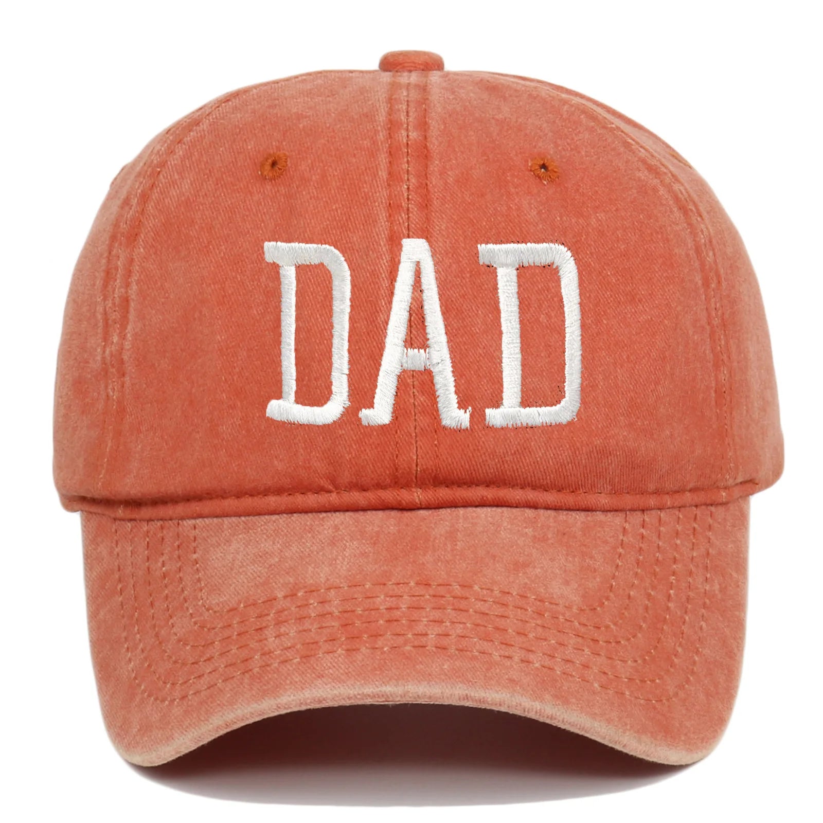 Mom and Dad letter embroidered baseball cap washed retro duckbill cap Father's Day Mother's Day best gift