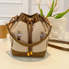 Spacious PU Leather Drawstring Bucket Bag | OWNLUXE