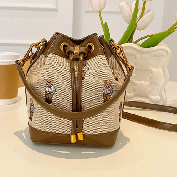 Spacious PU Leather Drawstring Bucket Bag – Shop at OWNLUXE