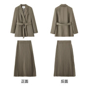 Women's Long Sleeve Jacket (Mocha) | OWNLUXE