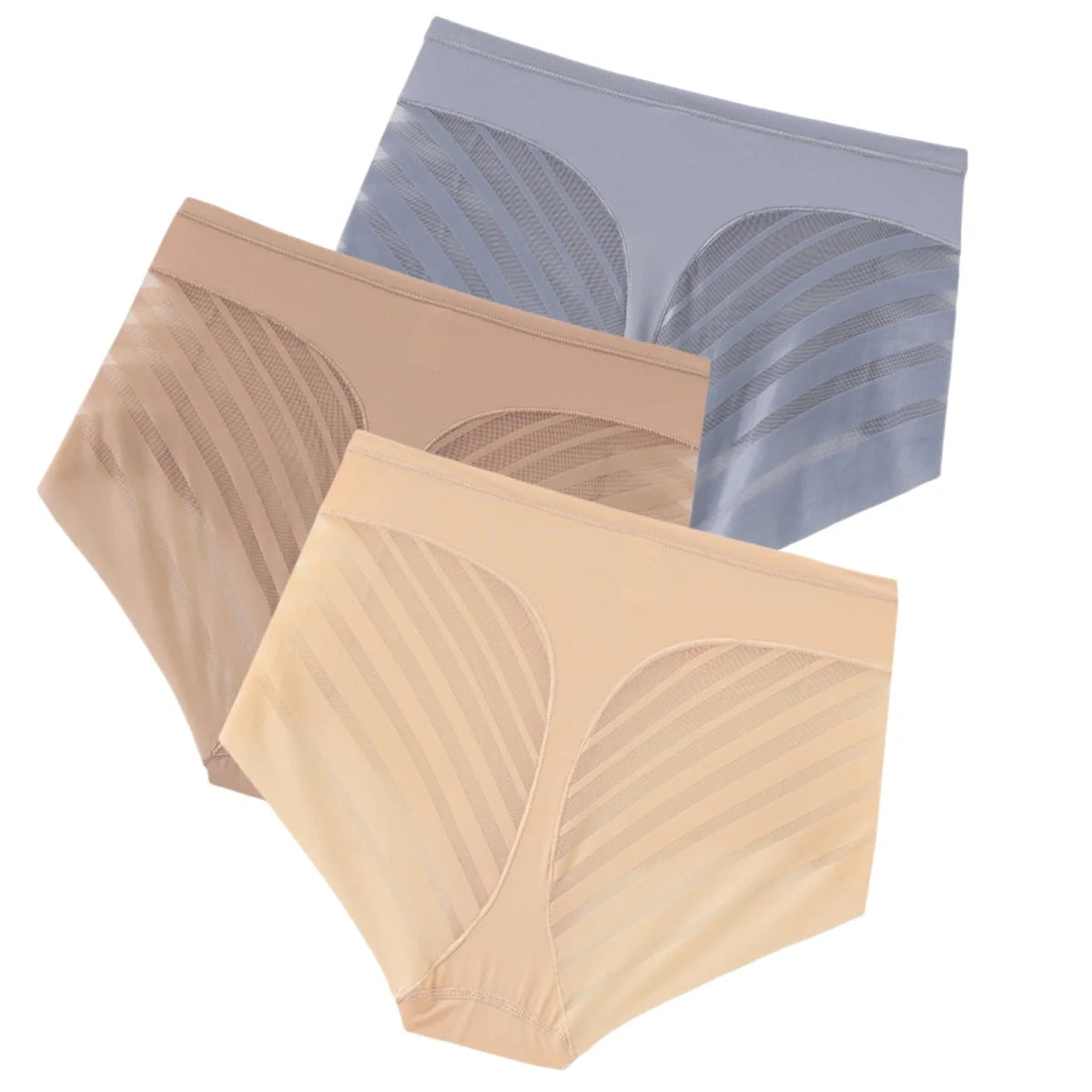 Mesh Striped Extended-Size Body Shaper | OWNLUXE