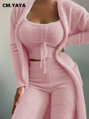 Three-Piece Velvet Pajama Set – Shop at OWNLUXE