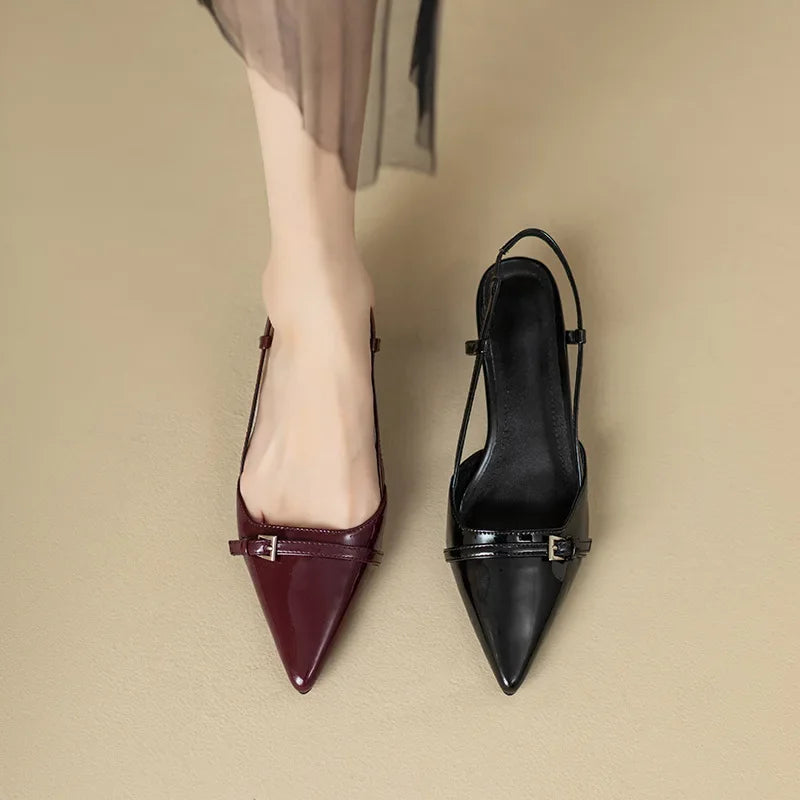 Women's Leather Retro Sandals – Shop at OWNLUXE