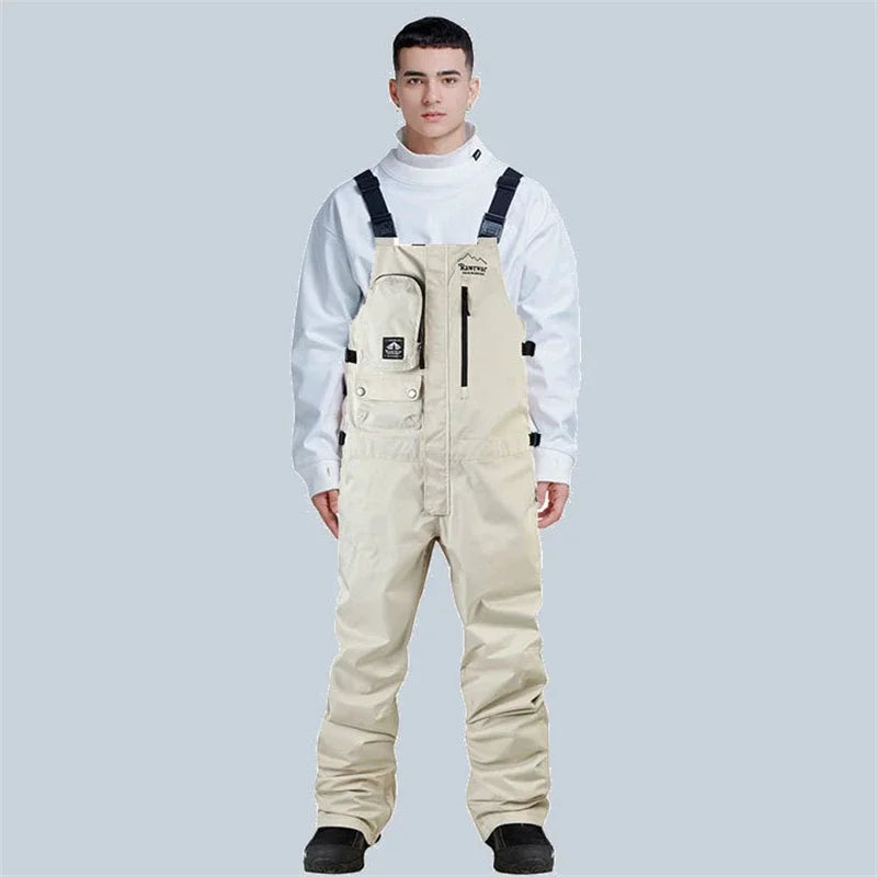 Unisex Waterproof Ski Overalls – Insulated & Thermal Snow Pants