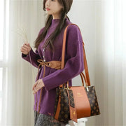 Animal Print Large Capacity Tote Bag - Soft Leather Crossbody | OWNLUXE