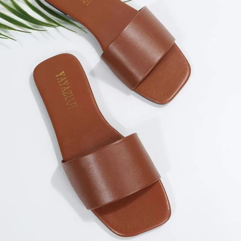Women’s Platform Slide Slippers – Cushioned Outdoor Comfort