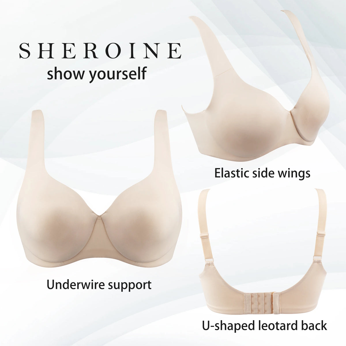 Women's Seamless Plus-Size Bra Sheroine – Shop at OWNLUXE