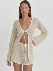 High-Waist Swim Cover-Up | OWNLUXE