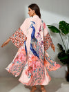 Women's Peocock Printed Dress | OWNLUXE