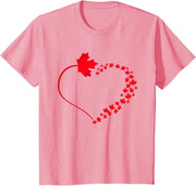 Maple Leaf Heart Canada Pride T-Shirt – Unisex Cotton Tee | OWNLUXE