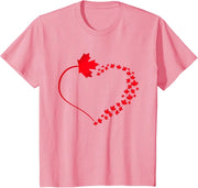 Maple Leaf Heart Canada Pride T-Shirt – Cute Canadian Gift Tee | OWNLUXE