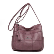 Multi-Pocket Leather Crossbody Bag | OWNLUXE