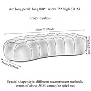 Minimalist U-Shaped Sofa with 3D Fabric All-Season Comfort
