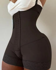 Postpartum High-Waist Control Panty - Firm Tummy Shaper with Lace Trim