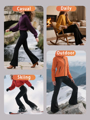 High-Waist Flared Tummy-Control Yoga Leggings | OWNLUXE