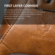 Men's Genuine Leather USB Chest Bag - Crossbody Messenger with USB Port | OWNLUXE