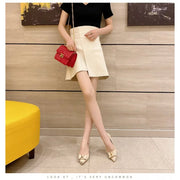 Women's Pointed Toe Stiletto Pumps (Apricot) – Shop at OWNLUXE
