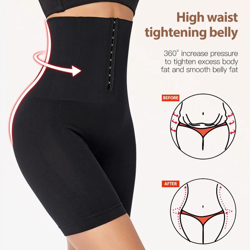 High Waist Butt Lifter Shapewear Shorts – Firm Tummy Control