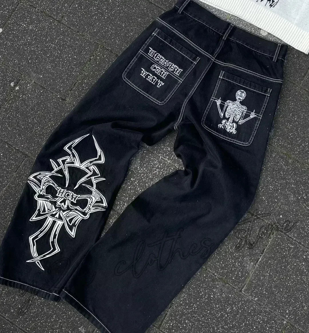 2026 American Trend Straight Jeans - Hip Hop Wide Leg Unisex