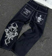 2026 American Trend Straight Jeans - Hip Hop Wide Leg Unisex