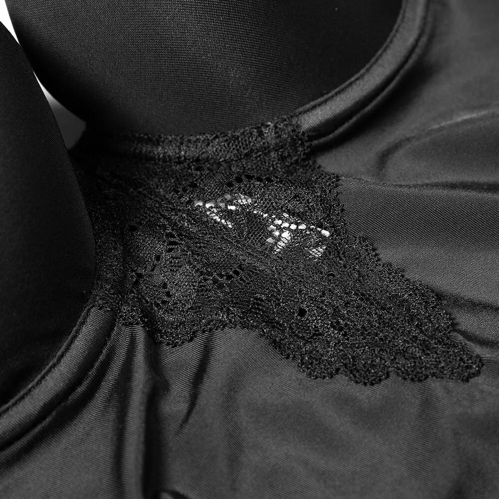 Lace Shapewear Bodysuit with Built-In Bra - Firm Control Body Shaper