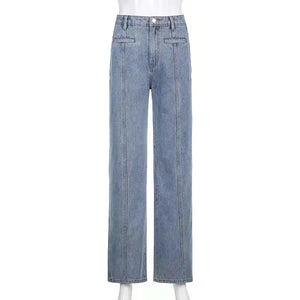 Women's High-Waisted Flare Jeans with Embroidered Detail | Jean évasé taille haute avec broderies pour femme