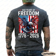 250 Years of Freedom 1776–2026 Patriotic Bald Eagle T-Shirt | OWNLUXE