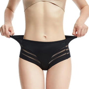 Mesh Striped Extended-Size Body Shaper | OWNLUXE
