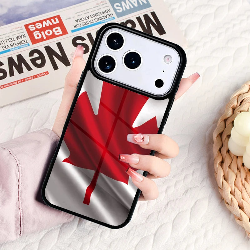 Canada Canadian Flag Phone Case For IPhone 17 16e 15 14 13 12 11 Pro Max Air Mini Soft Protective Cover