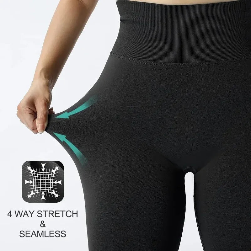 Seamless Knit High-Waist Sport Leggings | OWNLUXE