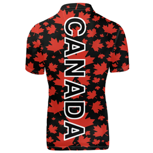 🍁 Men's Printed Short-Sleeve Shirt – Casual Style with Canada Pride | Chemise imprimée à manches courtes pour homme – Style décontracté aux couleurs du Canada