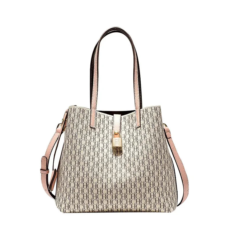 CH Premium Bucket Bag – Large Capacity Letter Print Tote | OWNLUXE