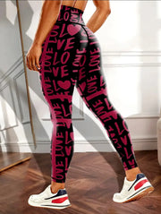 Seamless High-waisted Nude Felling Printed Pants Women's | OWNLUXE