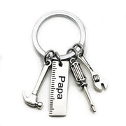 Stainless Steel Dad Keychain Gift with Tool Charms