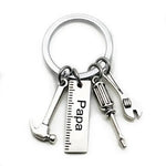 Load image into Gallery viewer, Dad Letters Keychains Creative Hammer Screwdriver Wrench Keyring Handbag Decor Tassel Hanging Pendant Father&#39;s Day Gifts
