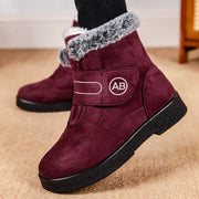 Warm Fur Ankle Boots - Women's Elegant Winter Snow Booties