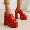Women's Platform Leather Heels | OWNLUXE