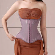 U-Shaped Waist Trainer Corset with Steel Bones for Women